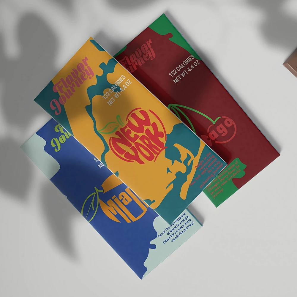 Chocolate bar packaging project preview