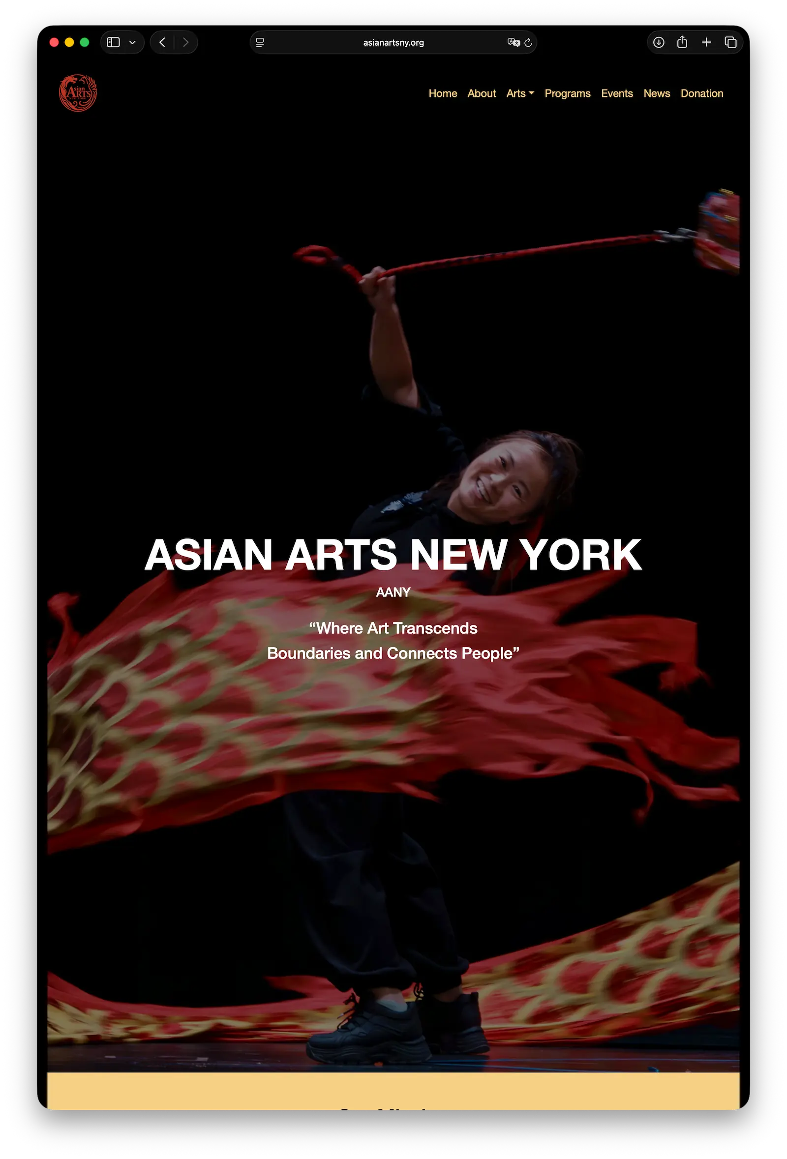 Asian Arts New York website preview